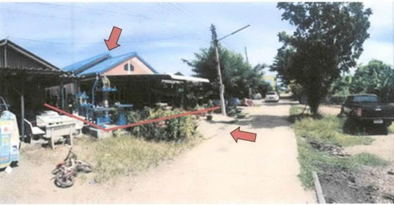 บ้านเดี่ยวหลุดจำนอง ธ.ธนาคารอาคารสงเคราะห์ กาญจนบุรี ท่ามะกา ตะคร้ำเอน